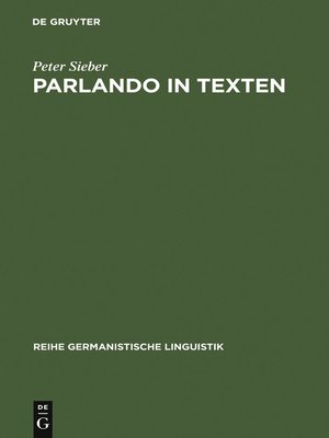 cover image of Parlando in Texten